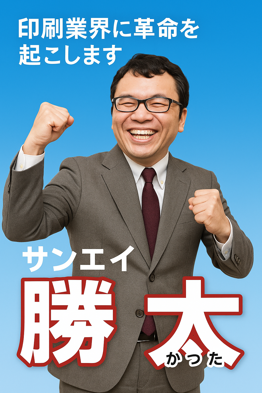 選挙用ポスター（糊あり・糊なし選択可）
